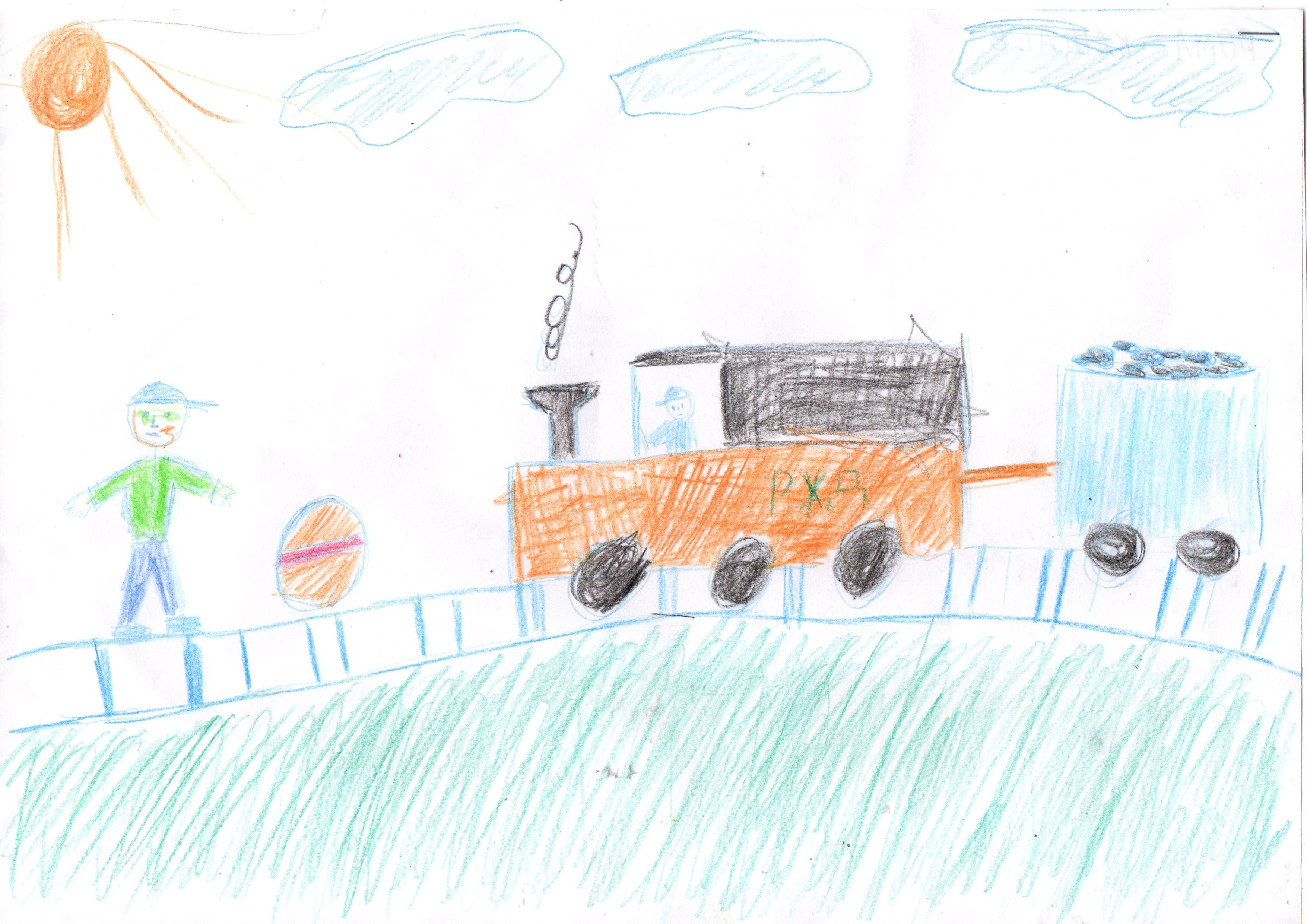 Нарисовать детскую железную дорогу окружающий мир