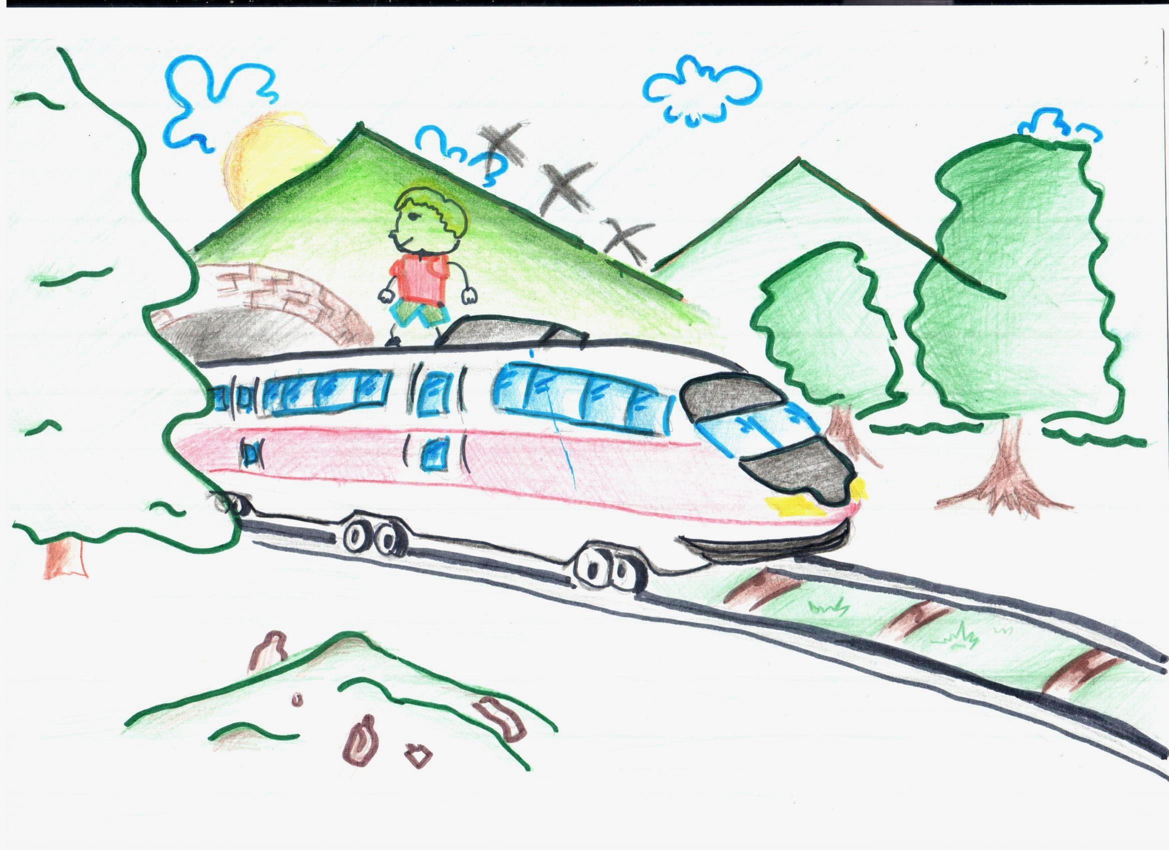 Нарисовать железную дорогу 1 класс. Детская железная дорога рисунок. Конкурс рисунков железная дорога. Железная дорога рисунок для детей. Рисуем детскую железную дорогу.
