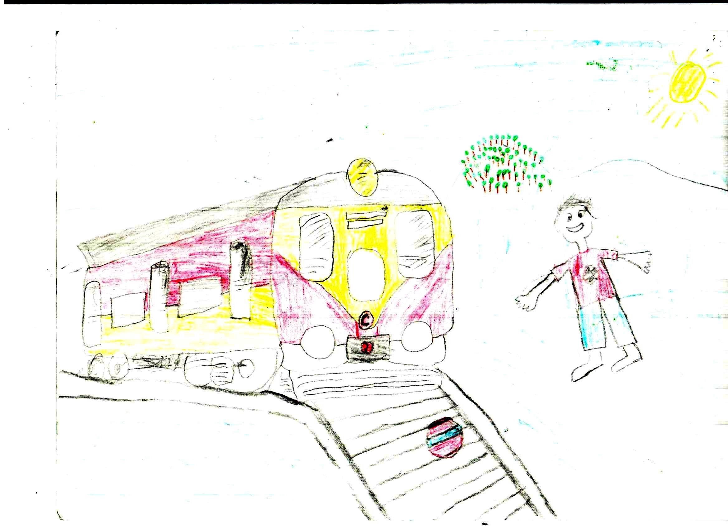 Нарисовать детскую железную. Конкурс рисунков железная дорога. Конкурс рисунков безопасная железная дорога. Детская железная дорога рисунок. Рисунок детской железной дороги.